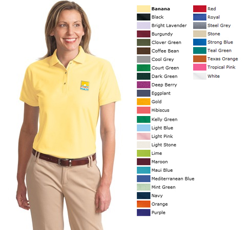 port authority ladies silk touch polo l500