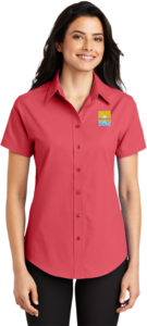 L508 - Port Authority Ladies Short Sleeve Easy Care Shirt - DOH Shirts ...