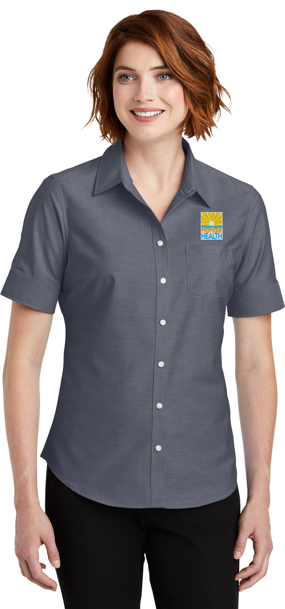 L659 - Port Authority Ladies Short Sleeve SuperPro Oxford Shirt - DOH ...